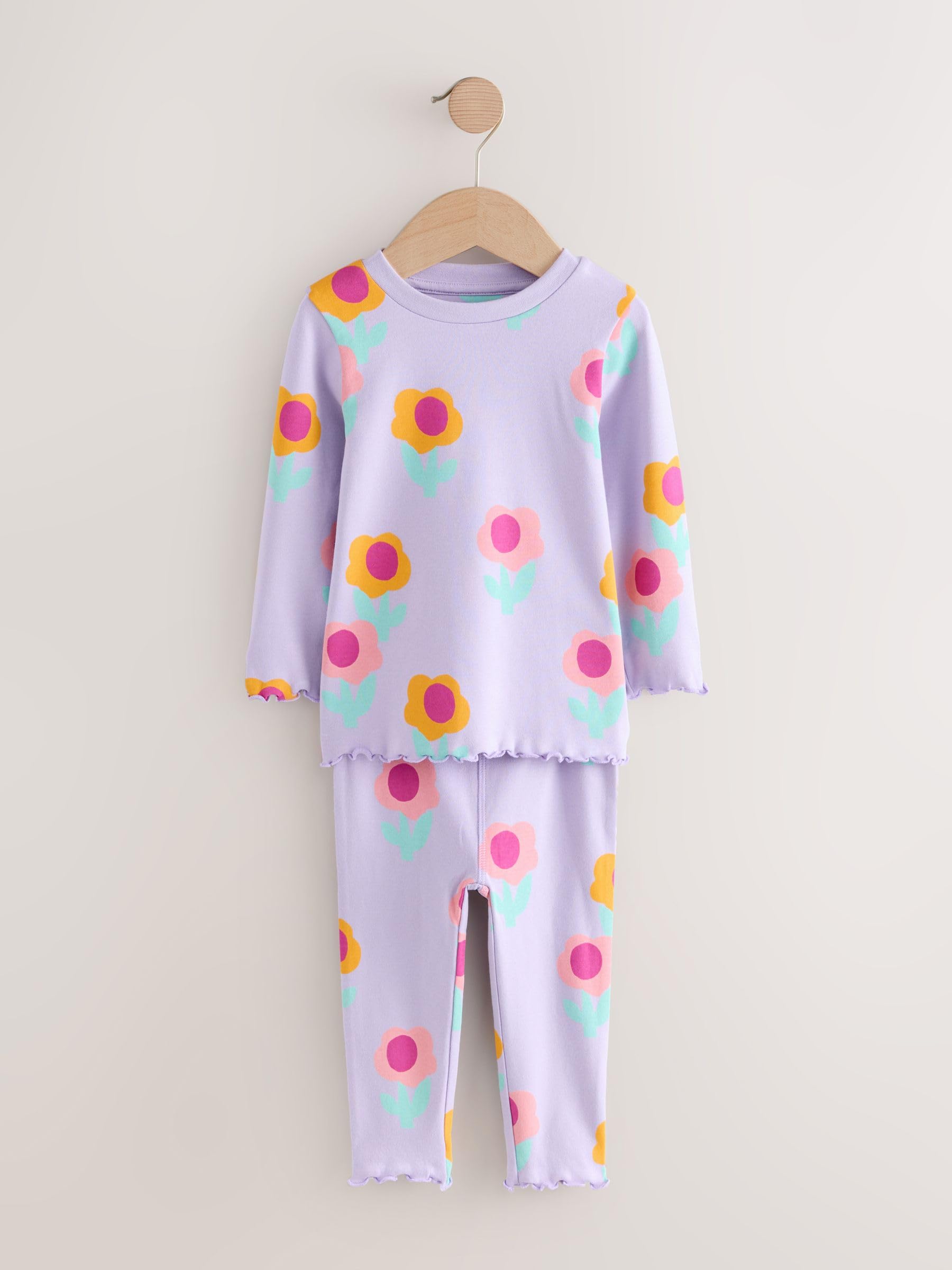 NEXT Fille Pyjama Douillet à Motif Citrouille, Lot de 3
