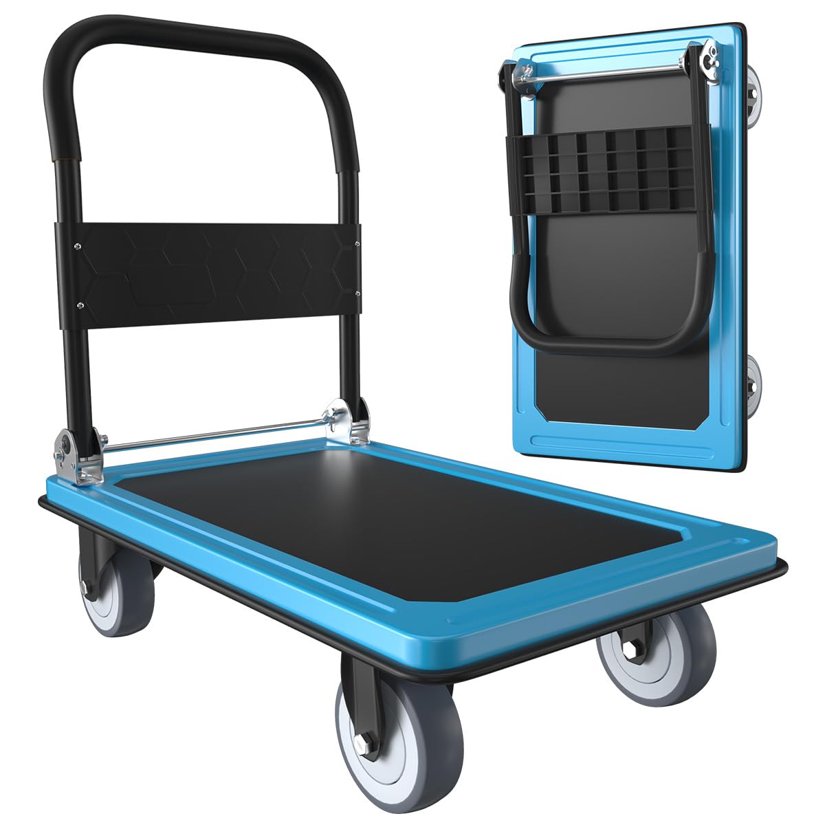 WUD Folding Push Cart - 1100 lb Capacity -7