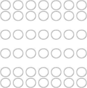 400Pcs 7mm Silver Open Jump Ring, Used for Key Chain, Jewelry Making, Necklace Maintenance and Earring Decoration DIY Process Open Jump Ring 400Pcs