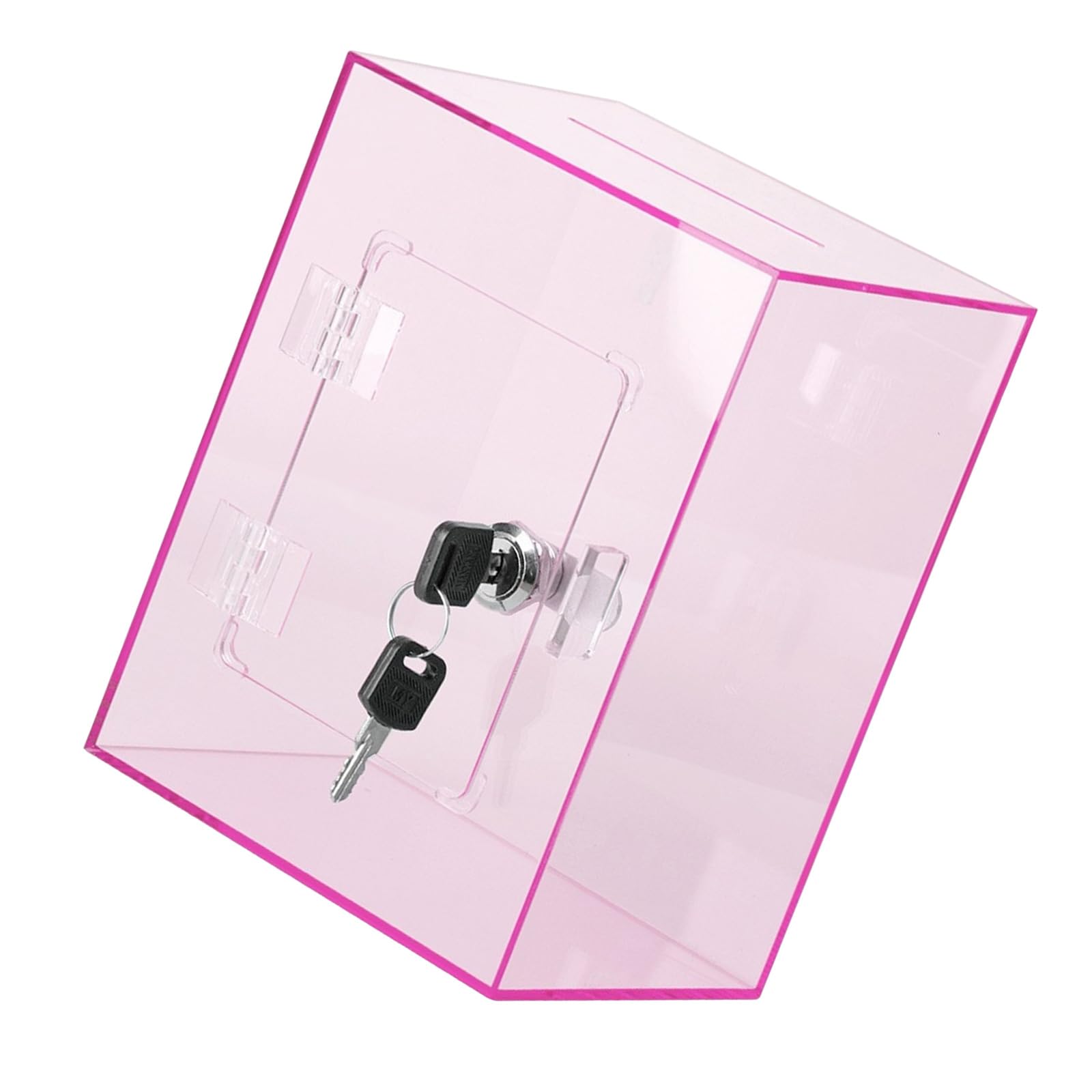 Functional Clear Money Saving Box with Lockable Premium Cash Storage Container Money Saving Box for Families Large Clear Savings Jar for Adults