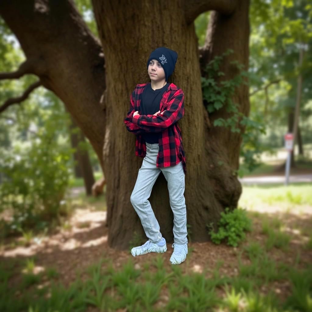 Insulated Thermo Wear Beanie Hat - Unisex - One Size Fits Most - Blue - Image 3