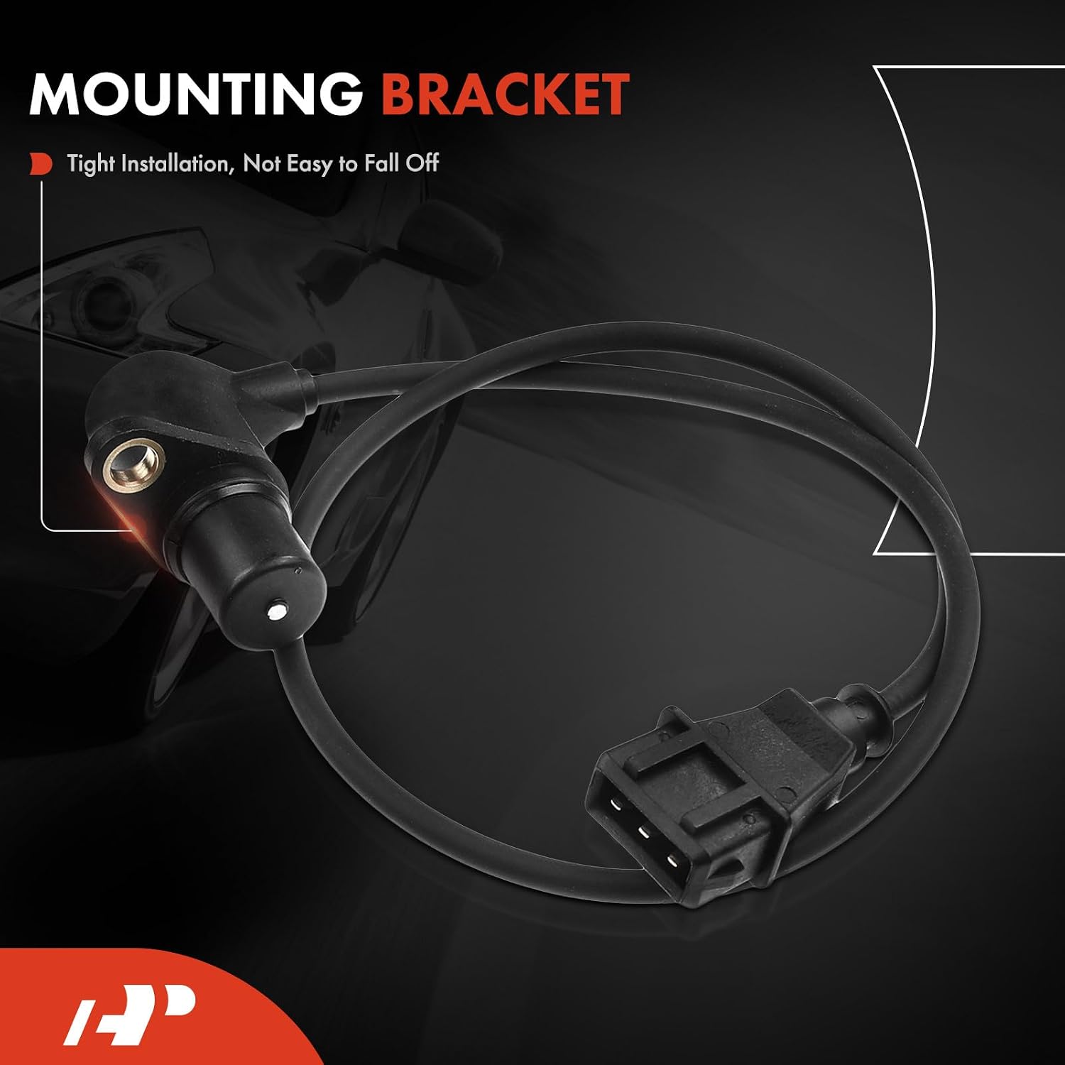 A-Premium Engine Crankshaft Position Sensor Compatible with Volkswagen Jetta Golf 1993-1999, Passat 1995-1996, Cabrio 1995-1999, Front, Replace# 021907319B