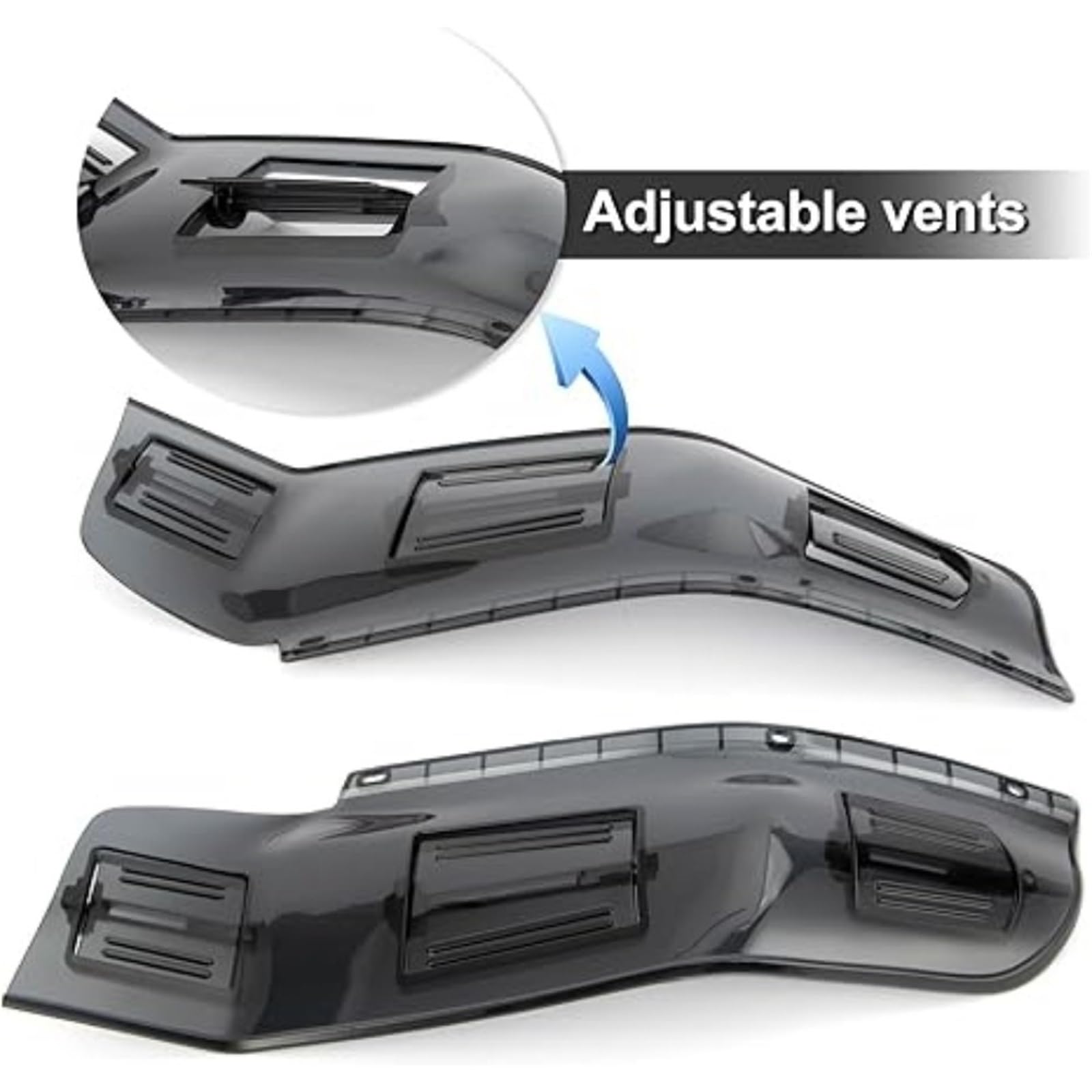 Deflektor motocykla Pasuje do Honda Goldwing GL1800 F6B 2001-2017 Regulowane boczne spoilery Motocyklowe Deflektor Wiatru Szyby