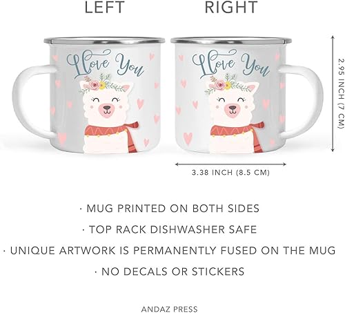 Vista 21 de Andaz Press Taza de café de acero inoxidable con temática de alpaca de llama de 11 onzas, regalo de broma, colorido bohemio con gráficos de llama