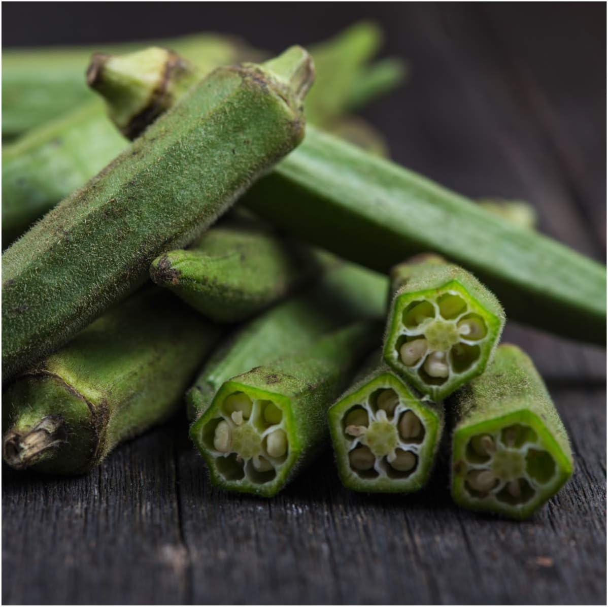 Seed Needs, 500+ Clemson Spineless Okra Seeds (Abelmoscgus esculentus) Great for Flash Freezing or Canning! Bulk
