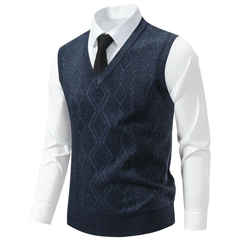Chaleco de punto termico para hombre como capa base interior en color neutro 2