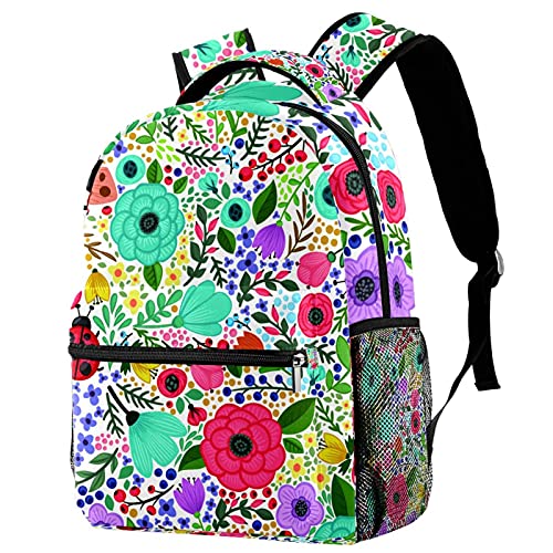 Sac à dos de voyage campus floral : protégez vos affaires et restez hydraté