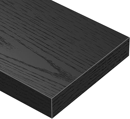 Miniatura 8 de QEEIG Estantes flotantes para pared, estante de baño, dormitorio, cocina, sala de estar, estilo granja, pequeño estante de libros de 16 pulgadas,