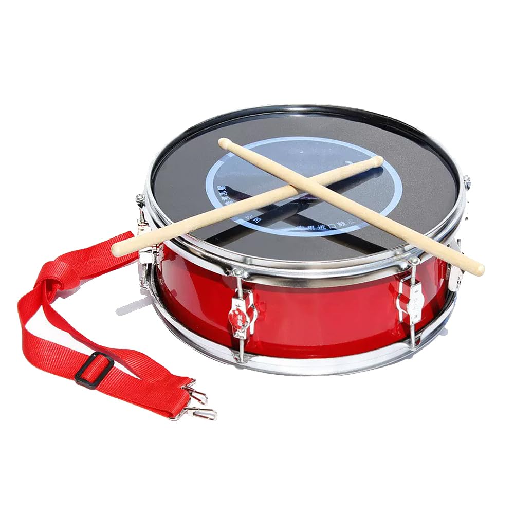 Tambor transparente de doble tono, motivación deportiva, instrumento de percusión para animar juegos, incluye baquetas y correa para el hombro
