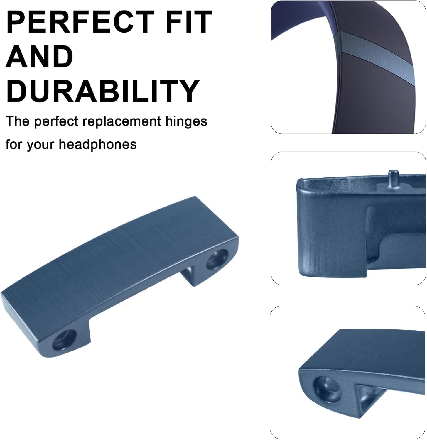 Studio Pro - Kit di ricambio per archetto, cerniera e cuscino di ricambio per cuffie Beats Studio Pro, parti durevoli, kit di riparazione (blu navy)