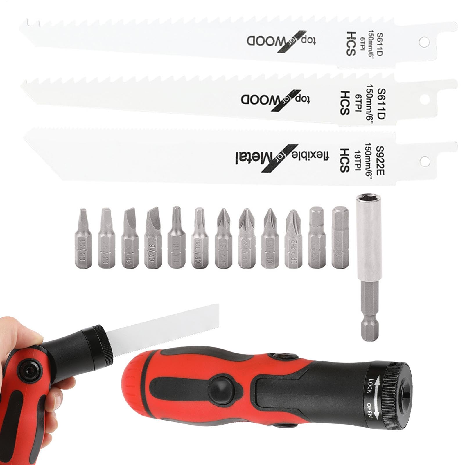 Remplacement de l'adaptateur de sciage alternatif pour accessoires d'élagage en bois