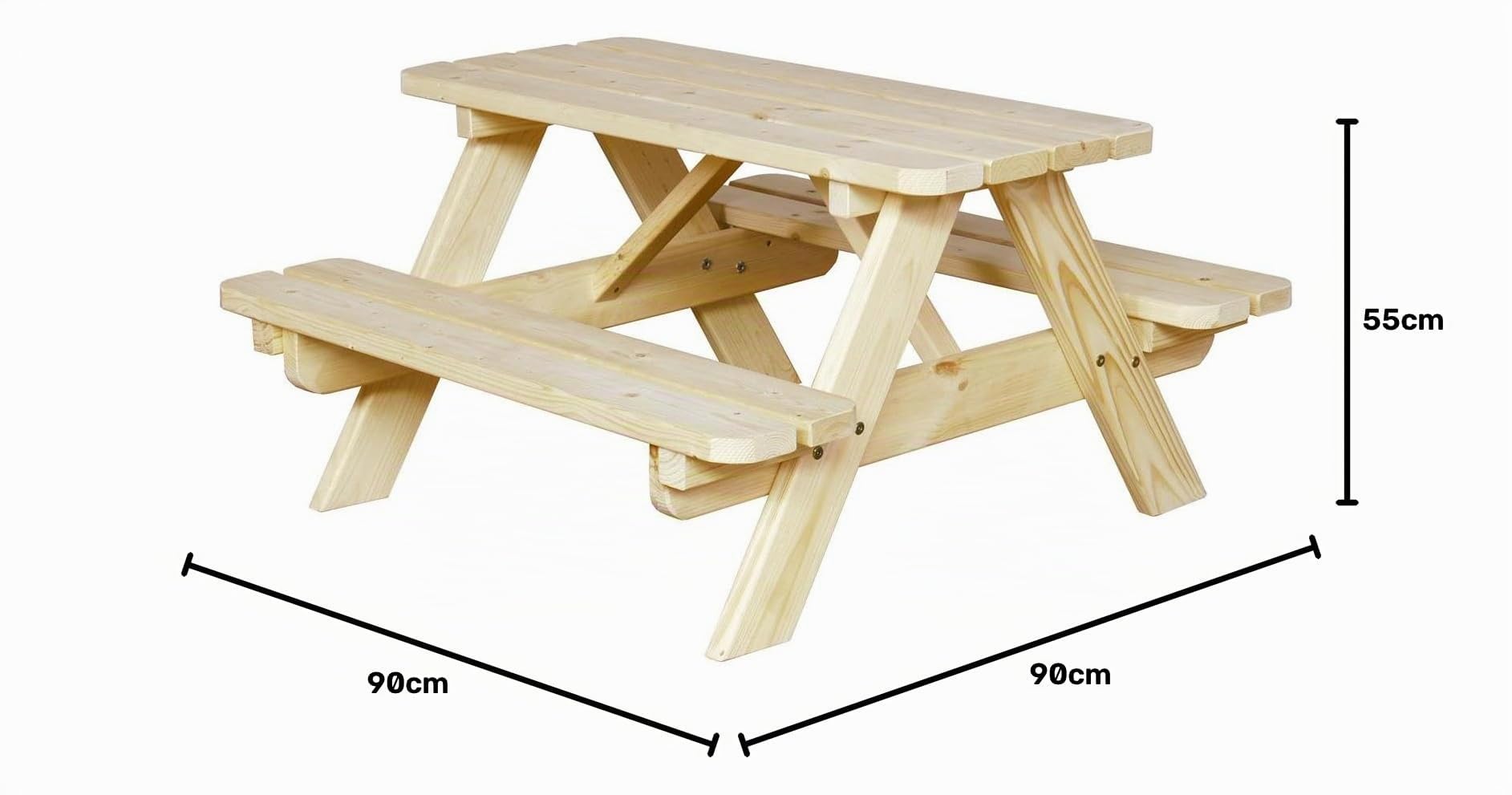 Sens-Line Jimmy Table/Banc de Pique-Nique pour Enfants - Non traité