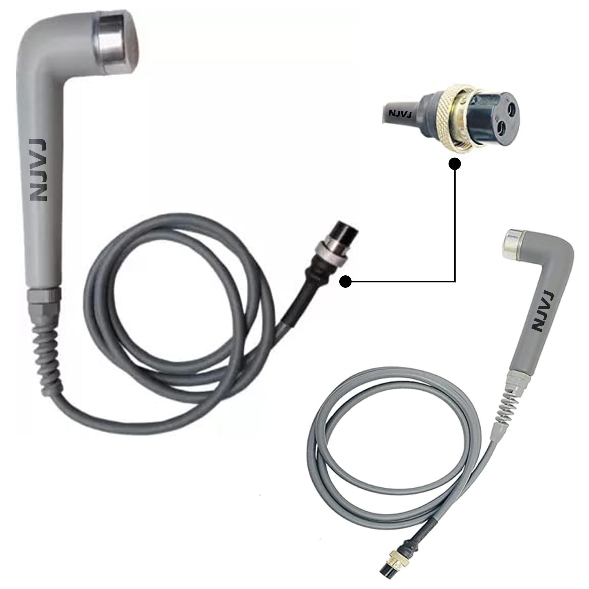 Jammy Johns Ultrasonic Handle Ultrasound Probe 2 Pin, Grey | Ultrasound Electrotherapy Device Physiotherapy Accessories Machine-image-13