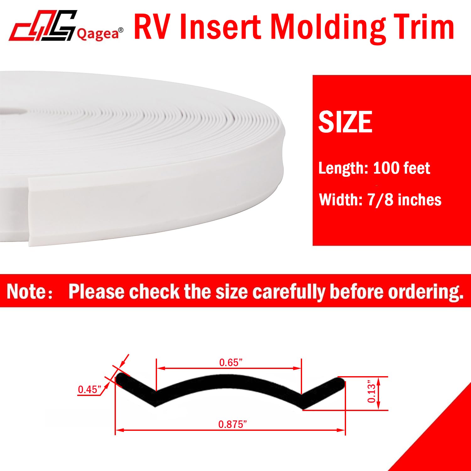 Upuuup 7/8" Rv Trim Molding Insert | Rv Screw Cover Trim