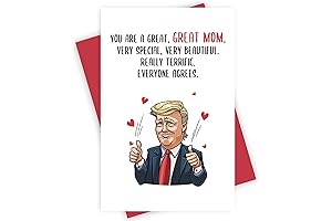 Hilarious Trump Mother's Day Gift, Humorous Birthday Card for Mom - You're...