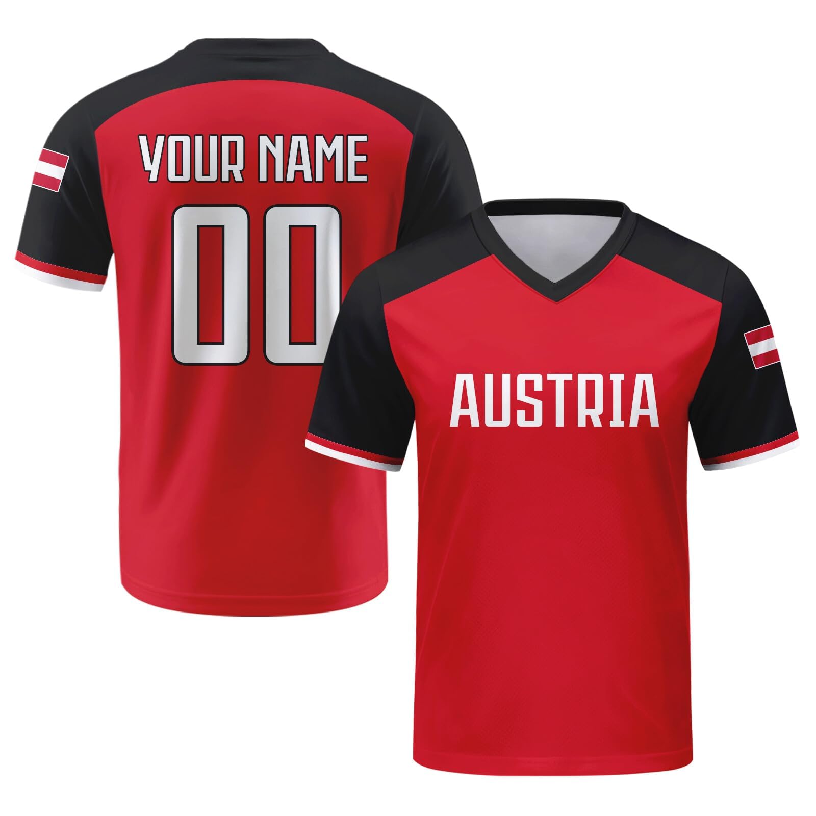 Custom 2026 National Soccer Jersey for Men Personalised Football Team Uniforms Jerseys Shirts Women Unisex A44 Austria Jerseys — image 1