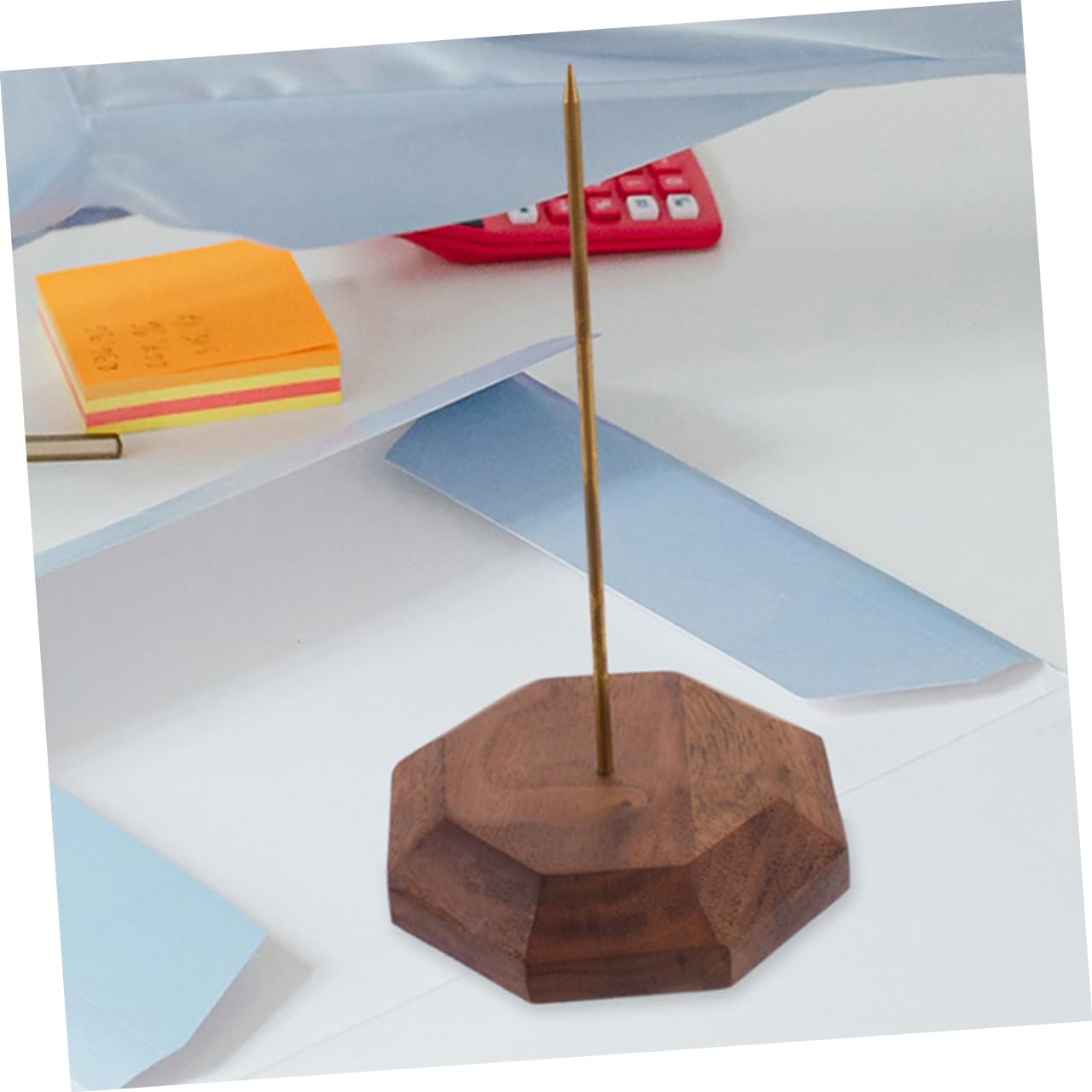 FUNOMOCYA Restaurant Ticket Holder Strip Metal Receipt Holder Binder Organizer Check Out Organizer