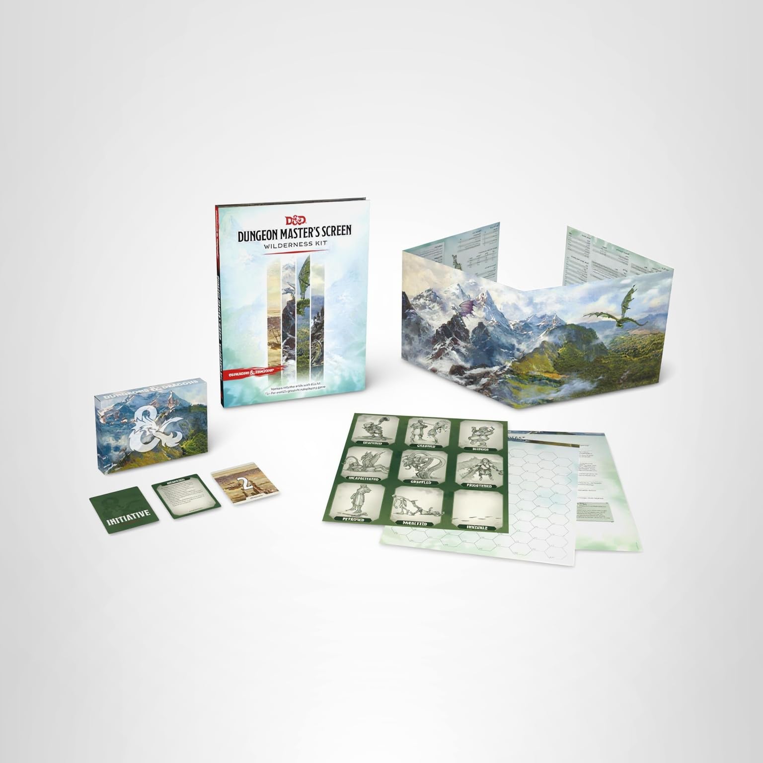 D&D Dungeon Master's Screen: Wilderness Kit | Schermo Del DM Con Mappe E Regole Per Avventure Nella Natura - 5