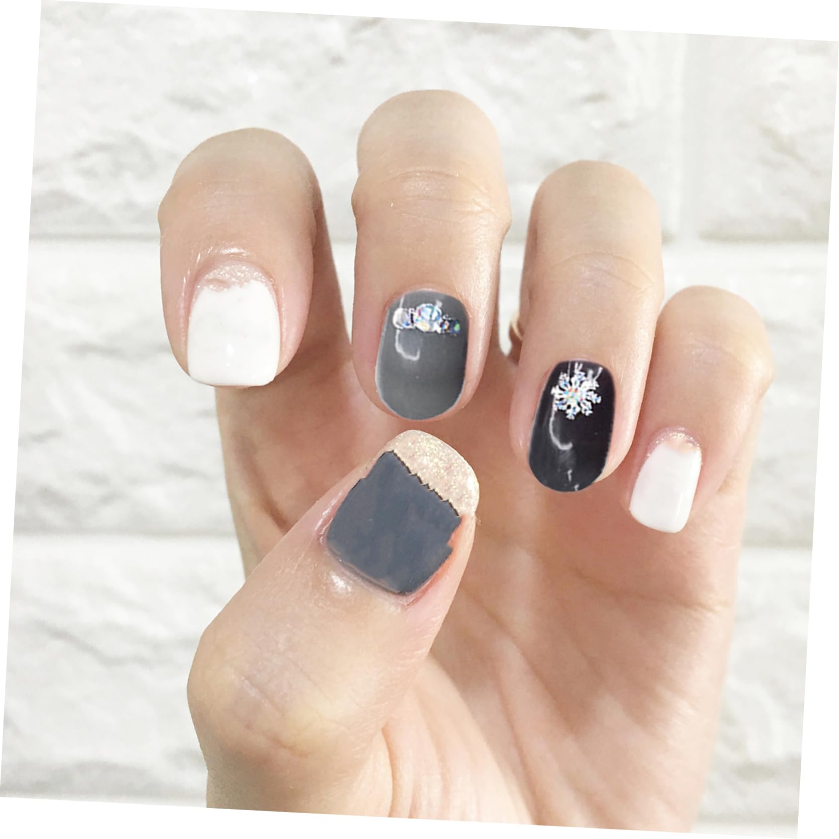 VALICLUD 5 Set Adesivi Per Unghie Decalcomanie Autoadesive Per Nail Art Per Stile Unico 6 Fogli*5