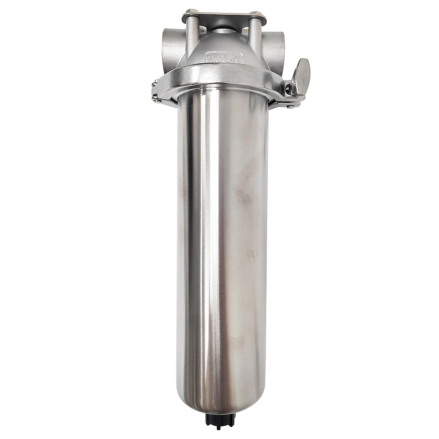 Front Filter Flow Water Purification Equitment 10inch Filter 304 Stainless Steel Housing with Clamp 1 inch Internal Thread 10000L/h