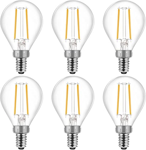 Miniatura 5 de Energetic - Bombilla LED G16.5 regulable E12 de 60 W, bombilla de 500 lúmenes para candelabros, ventilador de techo, tocador, luz diurna, 5000 K,