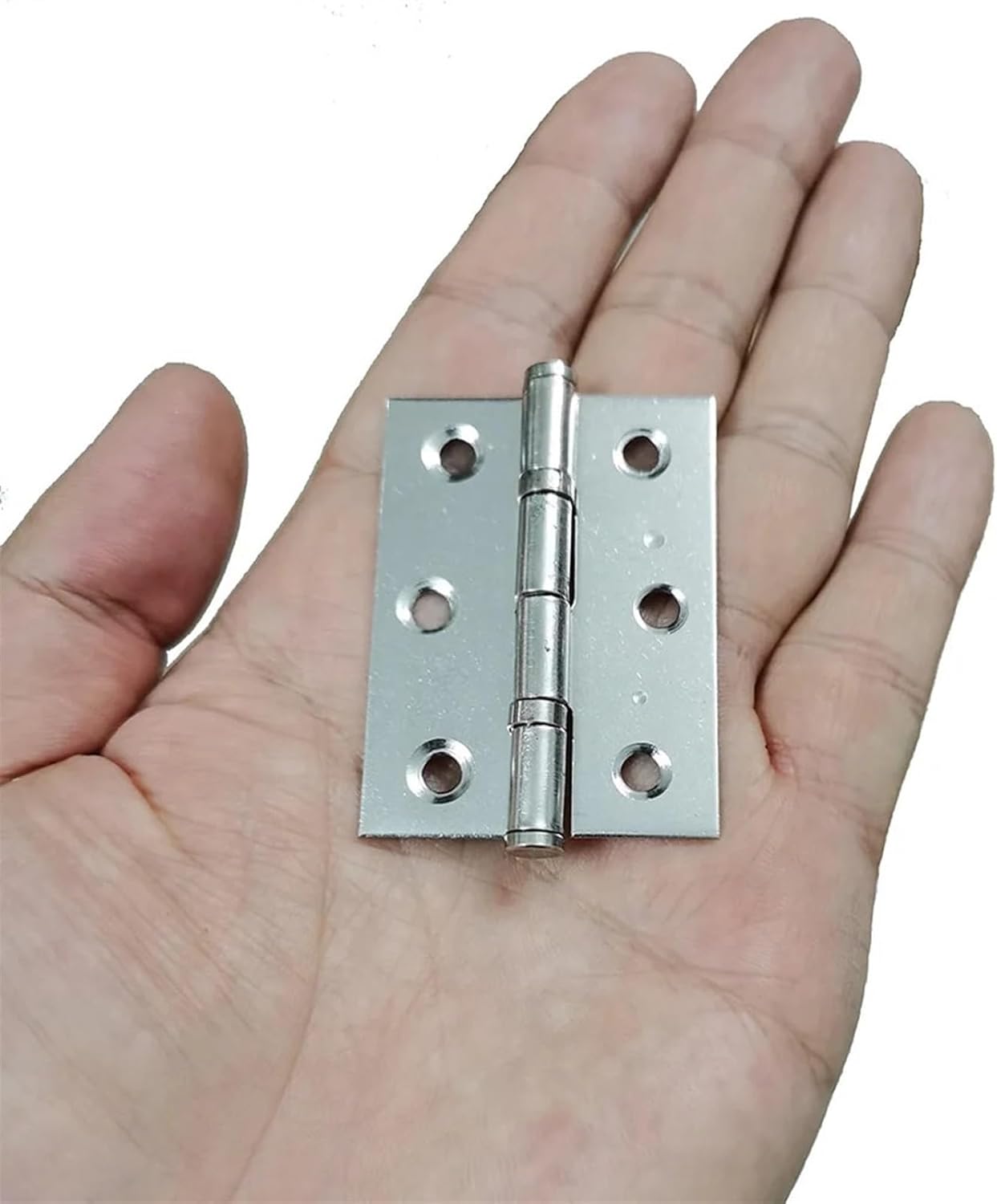2Pcs 2 Inches 2.5 Inches 3 Inches Stainless Steel Flat Hinge Cabinet Doors Windows Wooden Box Hinge(2.5 Inches)