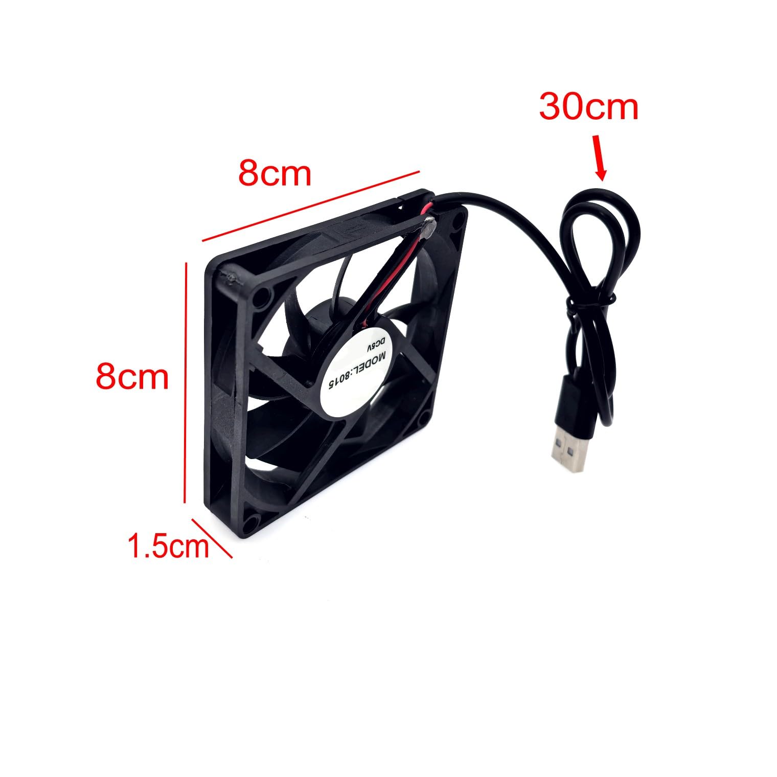 2 Ventole Di Raffreddamento 80mm JZK - 12V DC, Silenziose Per PC, Stampanti 3D E Elettronica