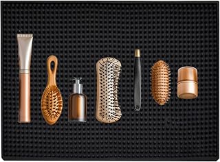 Esteras de peluquería para clippers, alfombrilla de peluquería, Alfombra de fregadero de peluquería para la estación, Accesorios de barbería, organizador de herramientas de peinado, almohadilla de sal