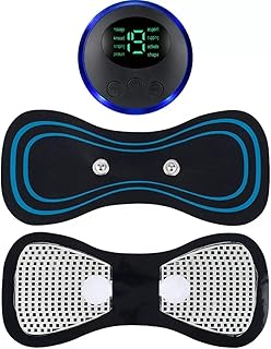 Aparelho Massageador Elétrico Recarregável Portátil p/Dor muscular pescoço pernas coluna lombar sem fio usb fisioterapia tens relaxamento corporal