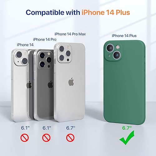 Miniatura 46 de Miracase - Funda diseñada para iPhone 11 con protector de pantalla, funda de goma de silicona líquida, protección total contra caídas y a prueba