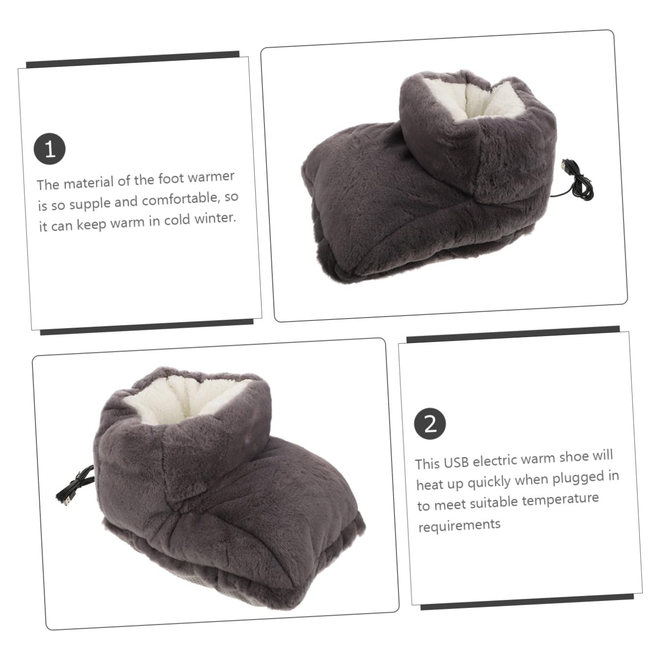 USB Winterfußwärmer mit Heizfunktion, 1 Satz, 5v 2a