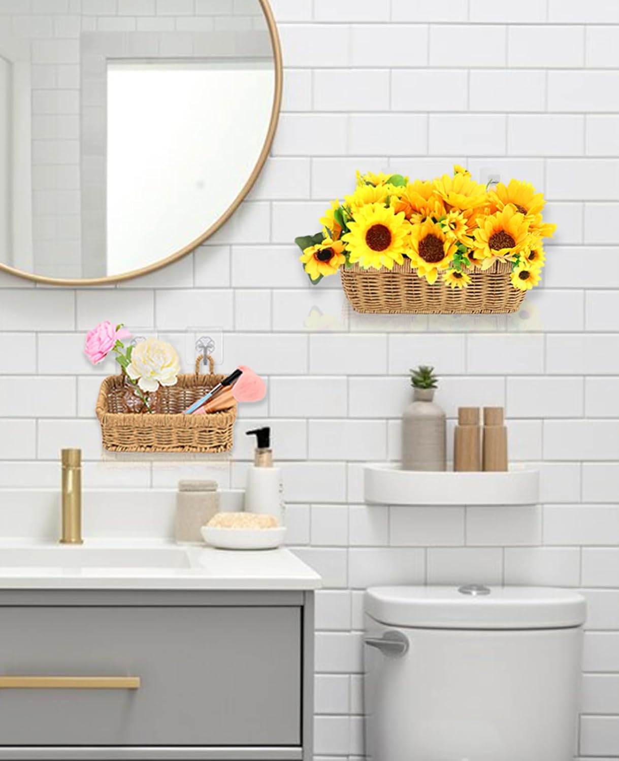 AceList Wall Hanging Baskets Boho Set of 3 view 7