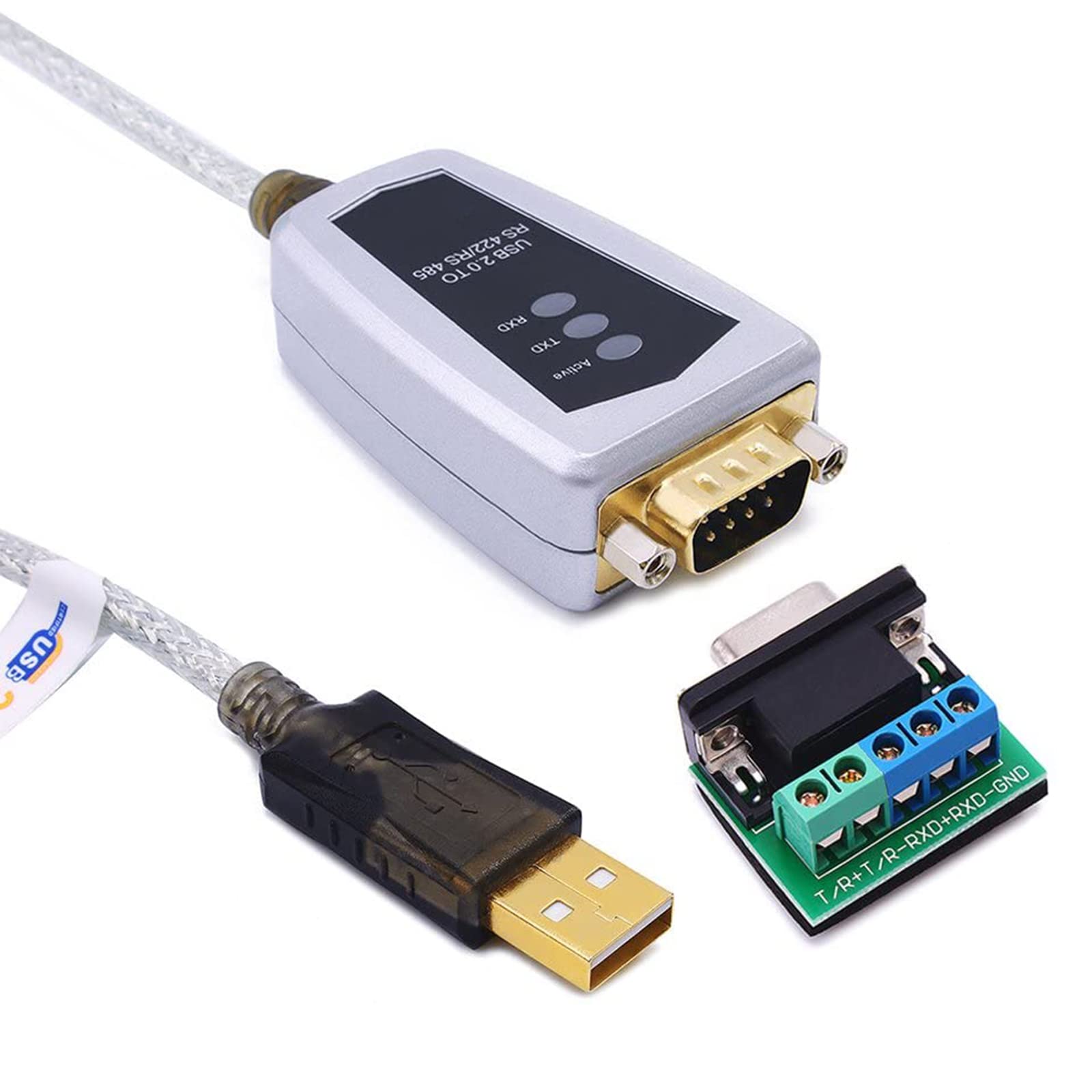 Adapter szeregowy USB na RS485 RS422 USB na blok zacisków konwerter linii