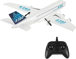 RC Plane 2.4Ghz 2 Channel Remote Control Airplane Ready to Fly, RC Aircraft Builted in 6-Axis Gyro, A380 RC Aircraft for Kids Boys EPP Beginner Glider