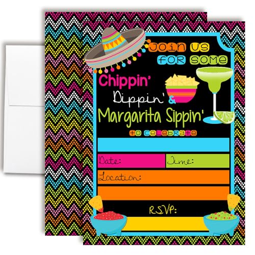Invitaciones para fiesta de cumpleaños AmandaCreation kit de 20 tarjetas de 12x17 cm con sobres