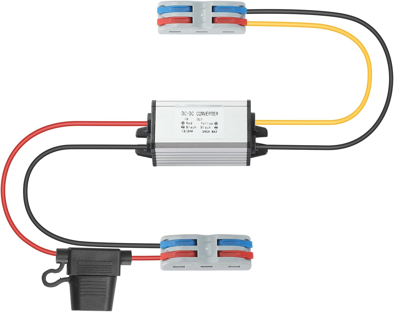 Step Down 5v DC-DC Spannungswandler 12V Zu 5V (3A/15W) - Step Down Converter Für Auto, Motorrad & Mehr 12v Auf 5v Wandler