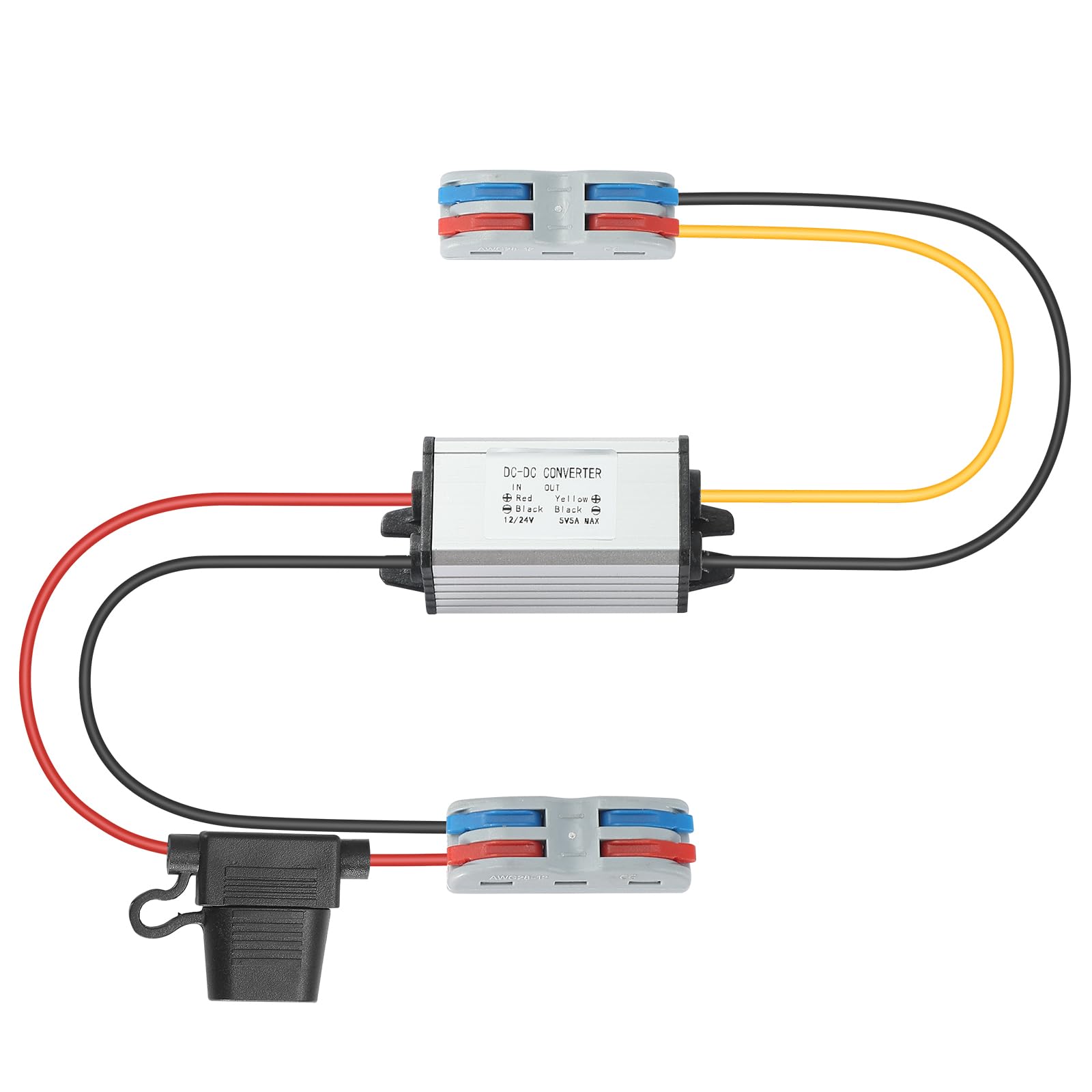 Step down 12V/24V a 5V 5A 25W dc dc converter Buck Volt
