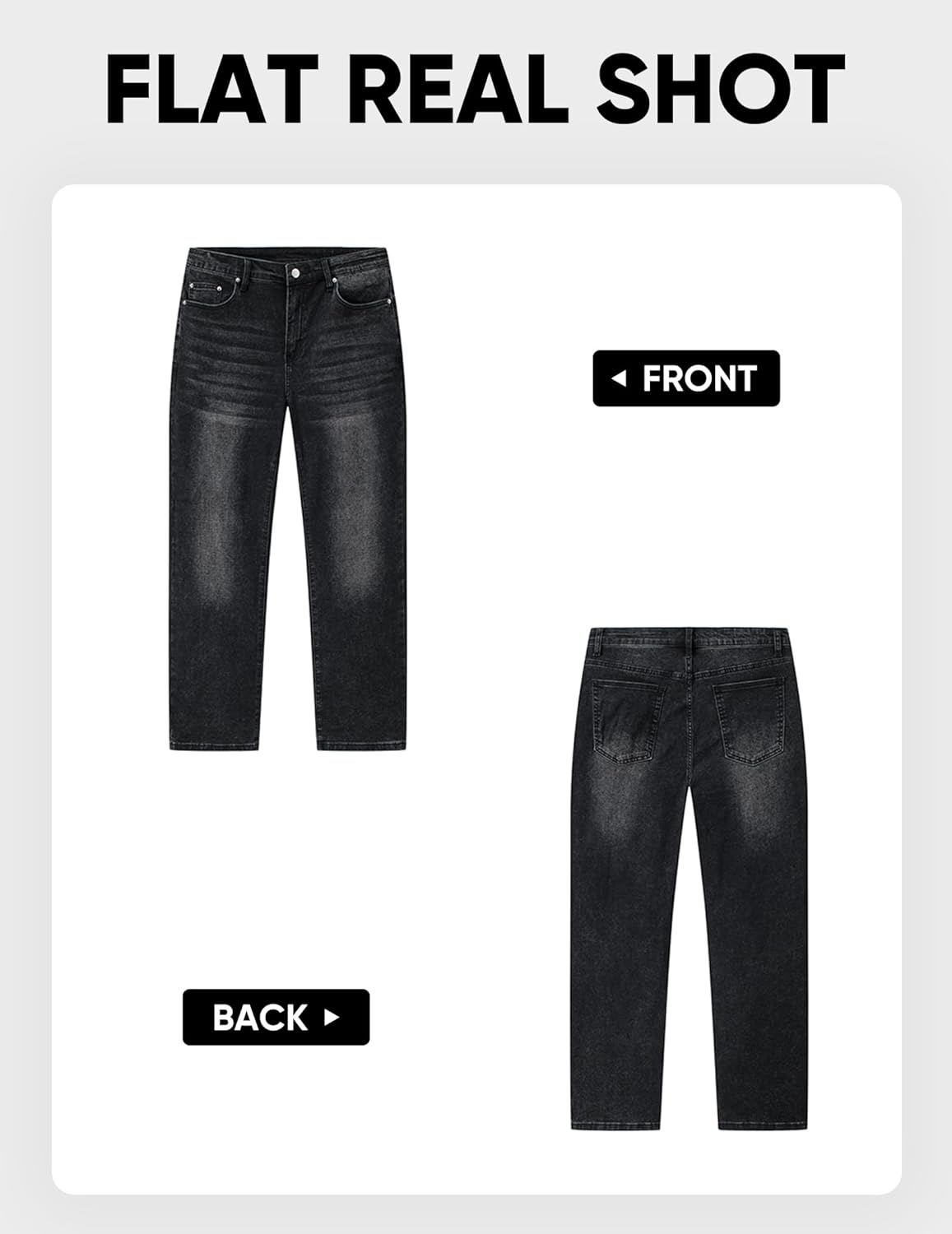 JMIERR Mens Classic Relaxed Fit Jeans Stretch Casual Baggy Denim Pants - Image 6