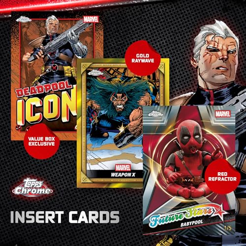 2025 Topps Chrome Deadpool - Factory Sealed - Value Box