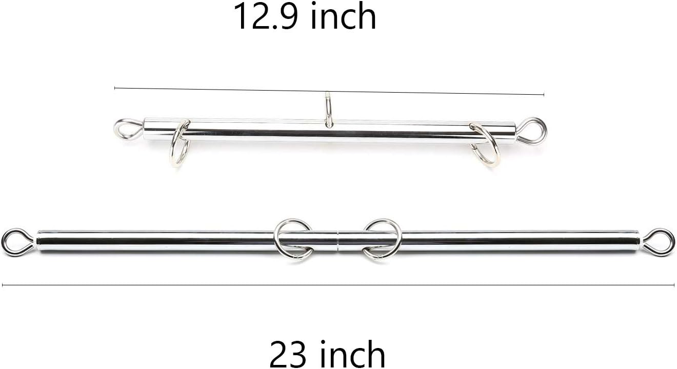 Exercise Expandable Spreader Bar with Adjustable Black Straps for Home Gyms Yoga Set, Pilates Leg Workout Bar for Bedroom, Pull up Bar Sports Training Fitness Gear