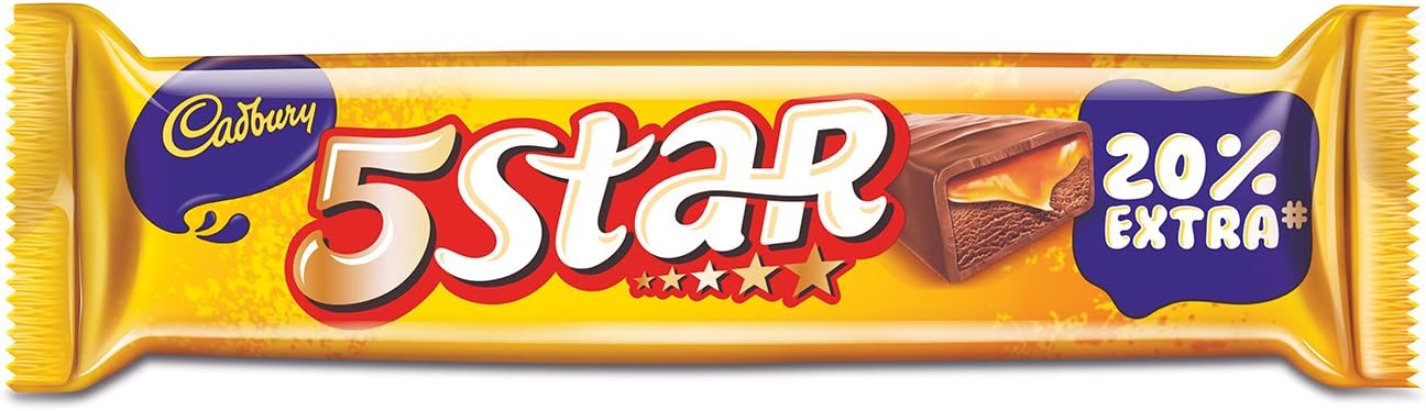 5 Star Chocolate Bar, 19.5 Grams (Pack of 40)