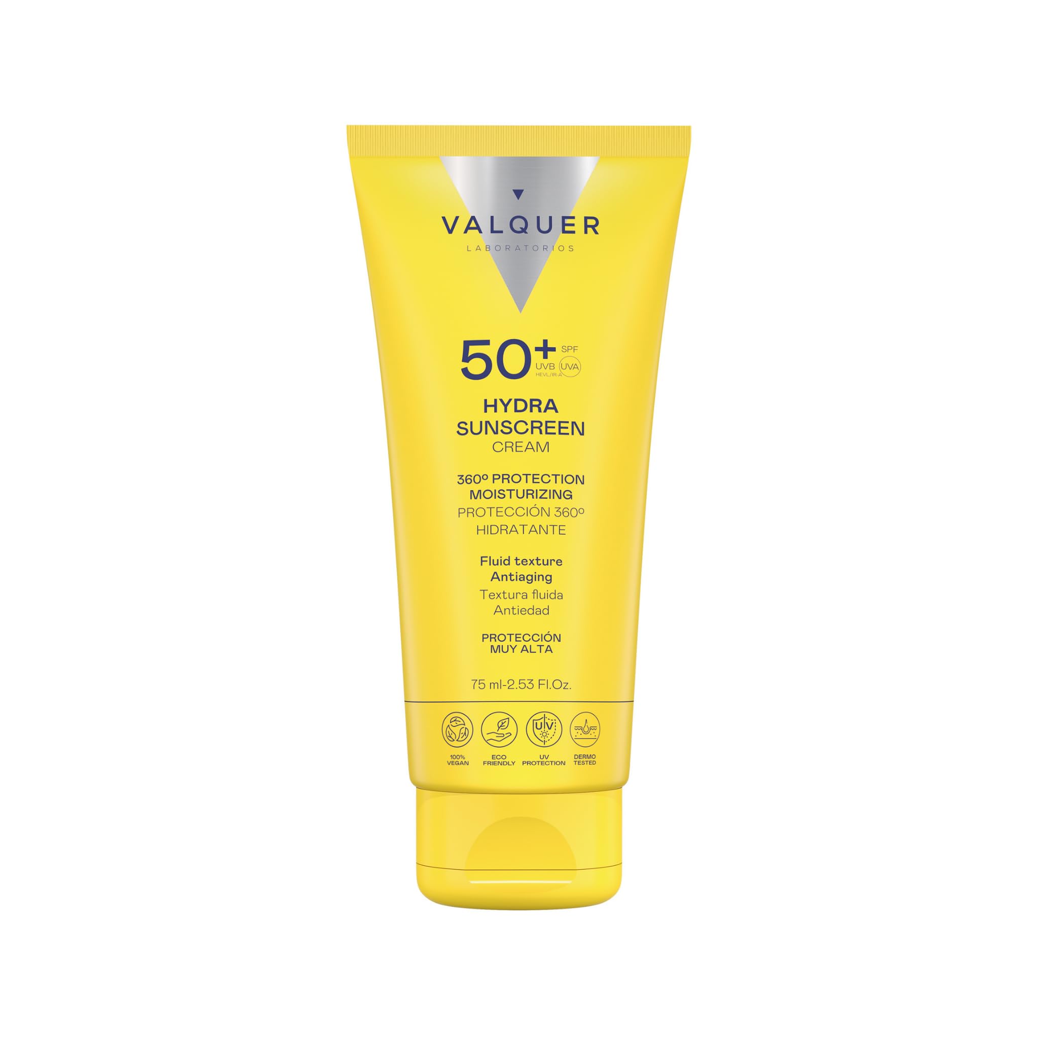 VALQUER Hydra Sunscreen SPF 50 Facial Cream | 75 ml