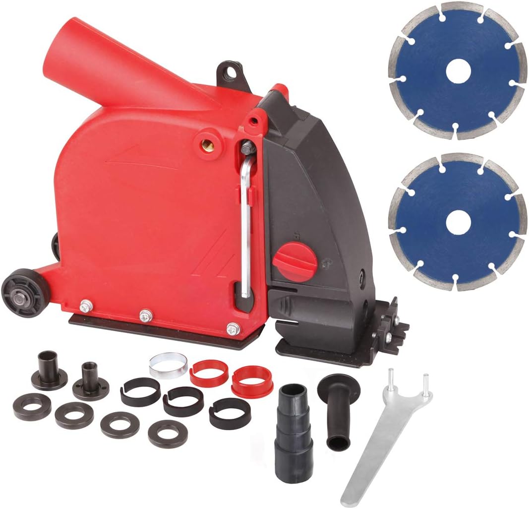 Dastool Angle grinder dust collection attachment for DoubleCut Saw,Wall Chaser dust