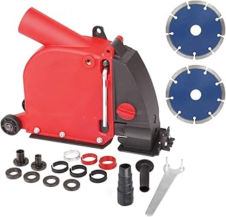 Angle grinder dust collection attachment for Double-Cut Saw,Wall Chaser dust shroud 5 inch AG03