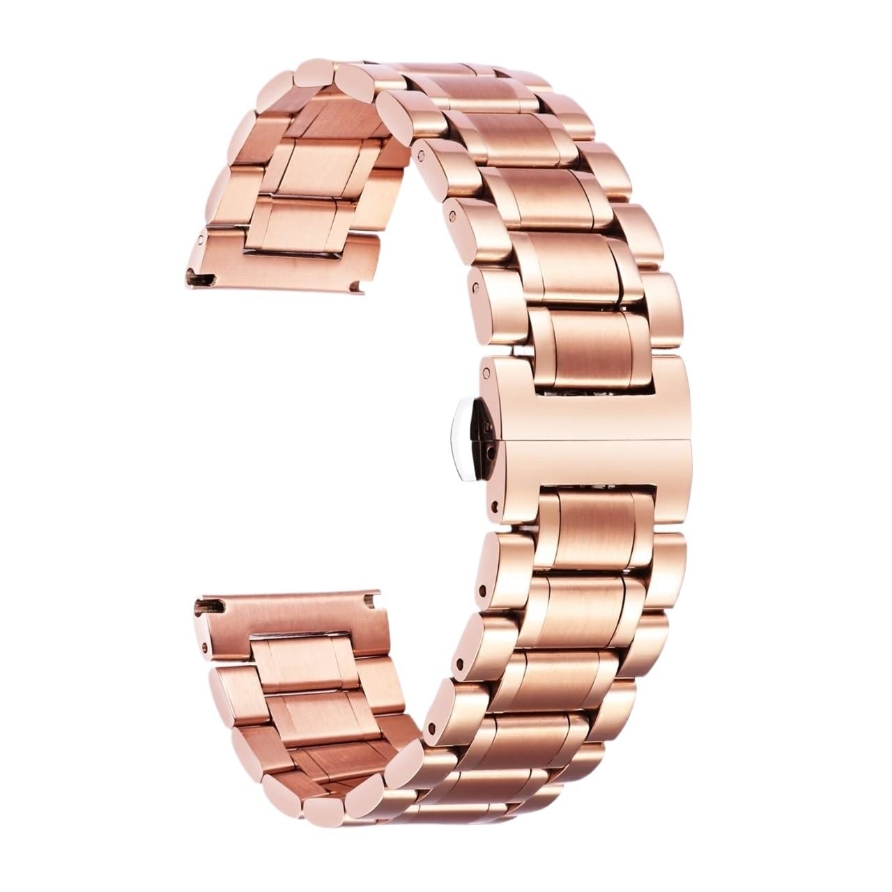 Paski do zegarków ze stali nierdzewnej 12mm-22mm metalowy pasek do zegarka SmartWatch proste i zakrzywione końcówki mężczyźni kobiety