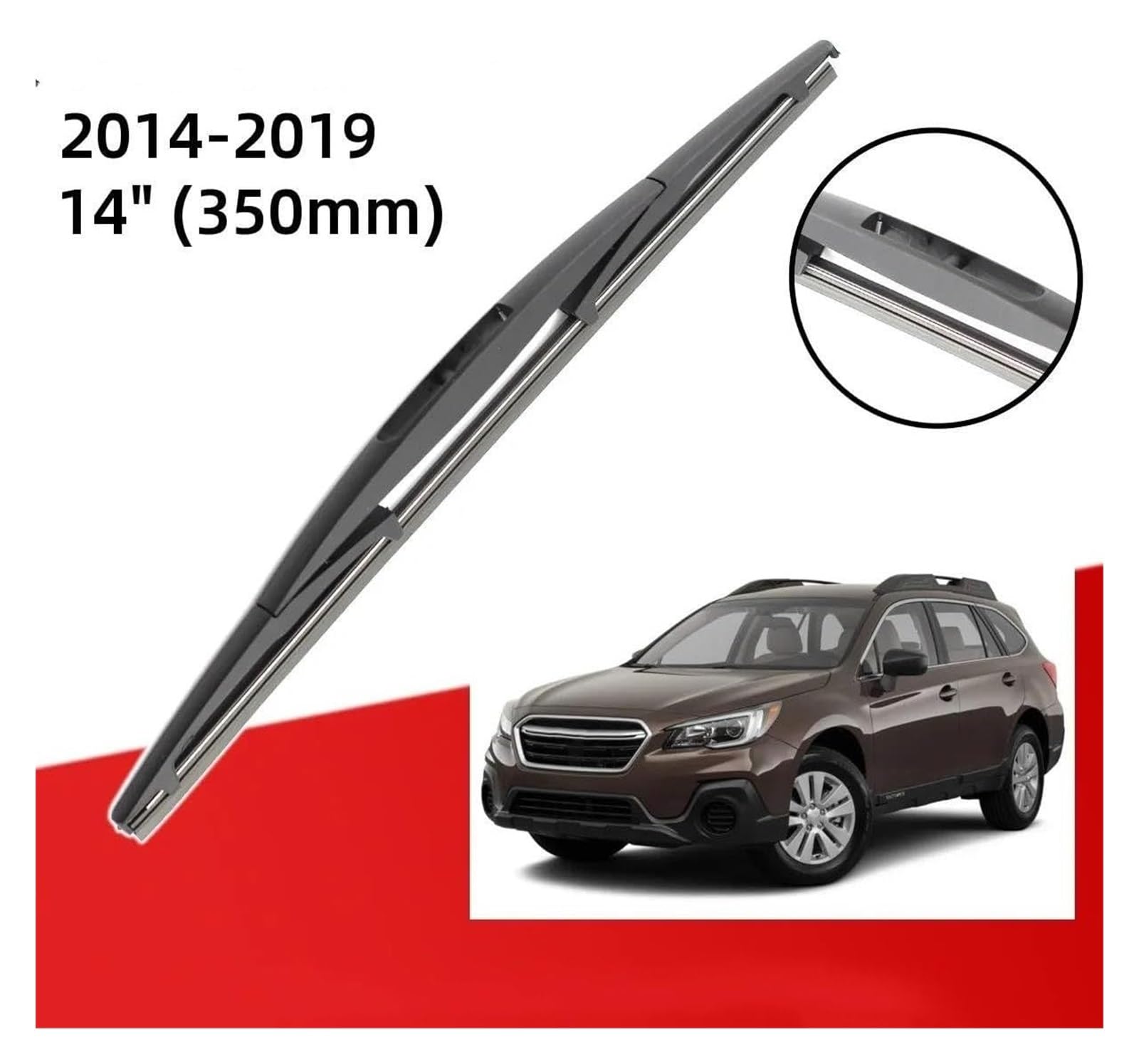 tergicristallo per Subaru per Outback MK5 2014 2015 2016 2017 2018 2019 Anteriore Posteriore Spazzole Tergicristallo Spazzole J Gancio Spazzole Tergicristallo Auto