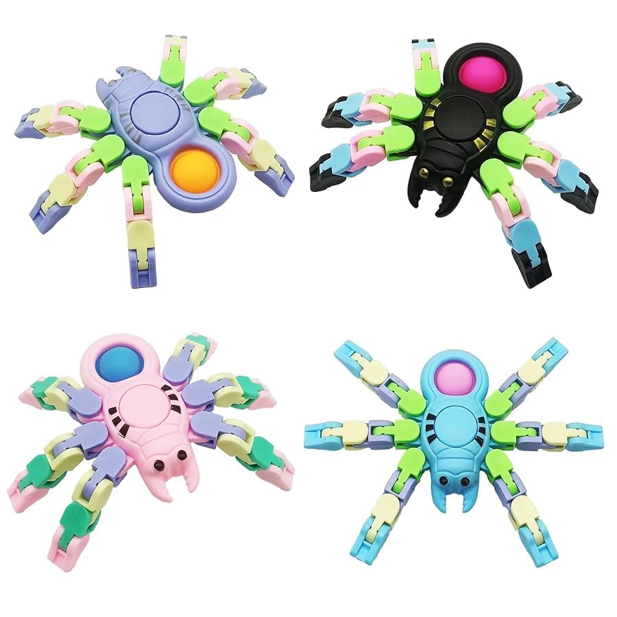 Sensory Fidgets Toys for Kids and Adults,Transformable Fidget Spinners for Boys Girls, Chain Pop Spider Fingertip Toy for ADHD Autism for Kids Gifts, Random Color (B0DCTSP3K2) Amazon Price History, Amazon Price Tracker