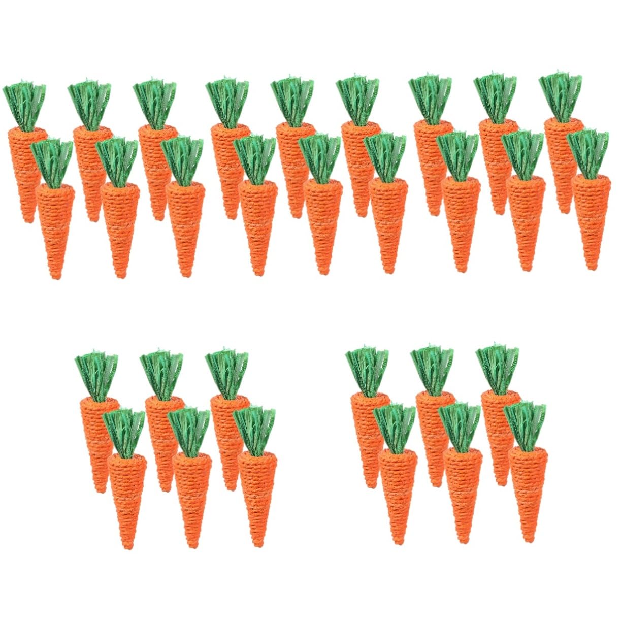 BESPORTBLE 30pezzi Giocattoli Da Masticare Per Piccoli Animali Da Carote Molar Radish Materiale Naturale Per Conigli Cavia e Criceti Sicuri e Resistenti Per Gioco e La Masticazione