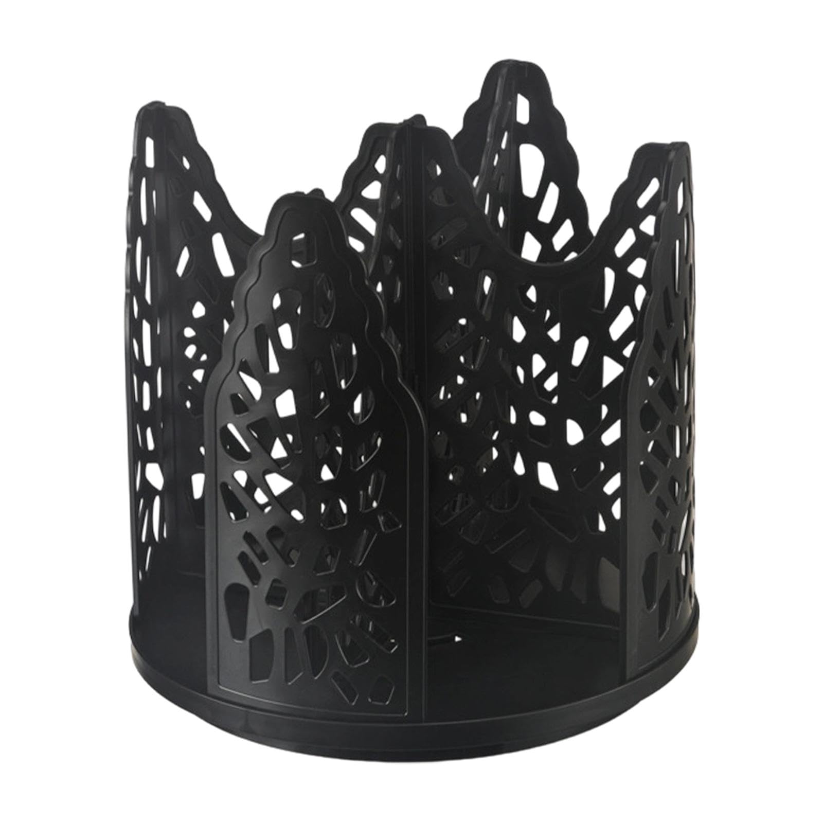 Dispenser Porta Bicchieri Carta Supporto Rotante Organizer Multifunzione PS Plastica Solida Adatto a Soggiorno, Nero