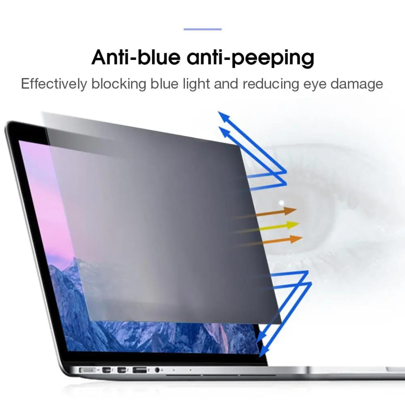 OWKAY Schermo protettivo anti-visivo per computer da 11,6-32 pollici Monitor per computer Protezione universale Anti-luce blu Pellicola protettiva Filtro Privacy Schermo LCD